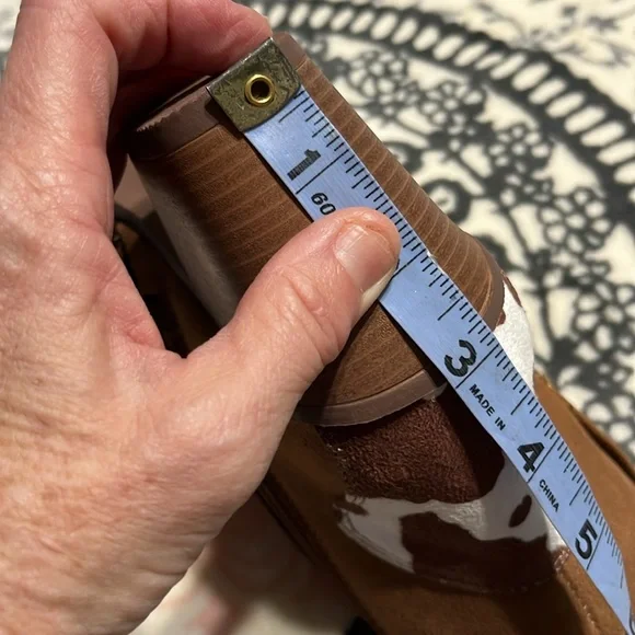 Cowboy Booties Western Rich Brown Ankle Boots Sugar Women 7.5 8 Cognac Cowboy - Picture 11 of 14